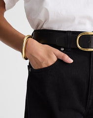 Sculpted Chunky Bangle ANTIQUE GOLD