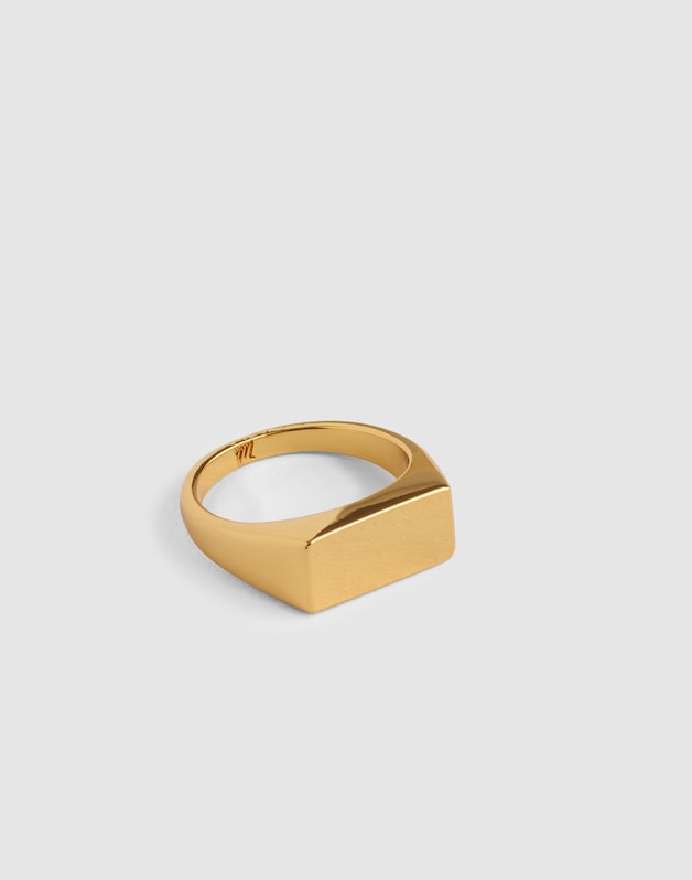 Long Signet Ring ANTIQUE GOLD