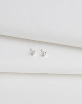 Demi-Fine Mini Dotted Stud Earrings STERLING SILVER