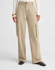 Utility Wide-Leg Trousers COASTAL DUNE