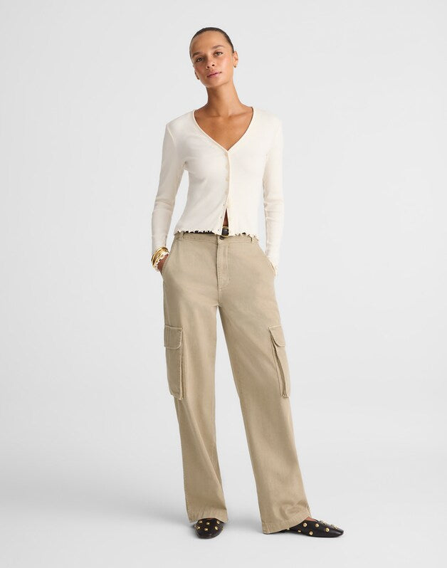 Utility Wide-Leg Trousers COASTAL DUNE