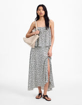 Midi Slip Skirt in Floral ELOISE FLORAL IVORY