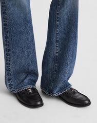 The Grayson Penny Loafer in Leather TRUE BLACK