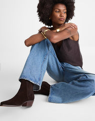 The Ingrid Chelsea Boot in Suede DARK CAROB