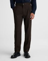 Officer Pants in Wool Blend CHOCOLATE