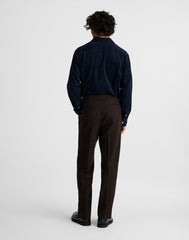 Officer Pants in Wool Blend CHOCOLATE