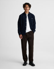Officer Pants in Wool Blend CHOCOLATE