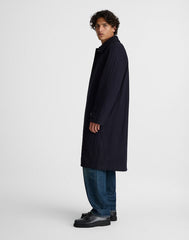 Officer Coat in Italian Melton Wool Blend DARK NAVY