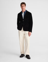 Unstructured Blazer in Corduroy WASHED BLACK