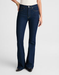 The Tall Stretch Flare Jean in Rinse Wash RINSE WASH