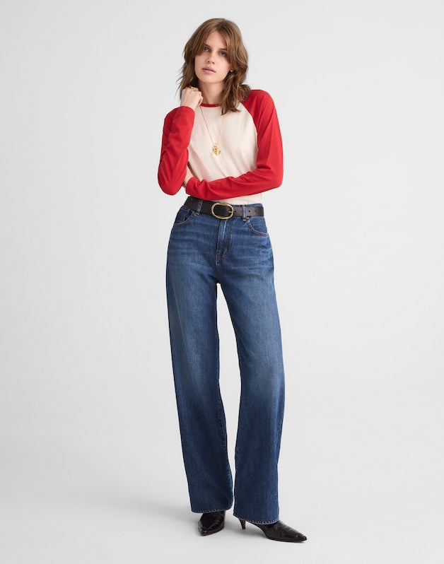 The Perfect Vintage Wide-Leg Jean in SoftDrape MOFFAT WASH