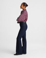 The Curvy Stretch Flare Jean in Rinse Wash RINSE WASH
