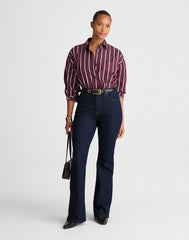 The Curvy Stretch Flare Jean in Rinse Wash RINSE WASH