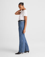 The Curvy Cleo Straight Jean in Petersburg Wash PETERSBURG WASH