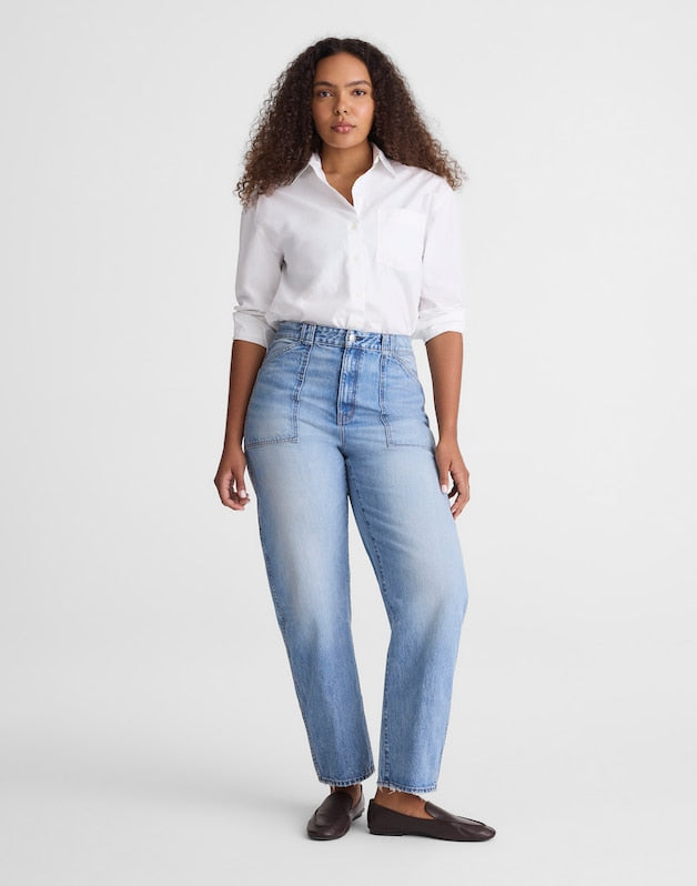 The Petite Curvy Balloon Utility Jean RAEBROOK WASH