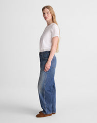 The Tall Darted Utility Barrel-Leg Jean IRMO WASH