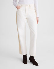 Pieced Barrel-Leg Jeans VINTAGE CANVAS
