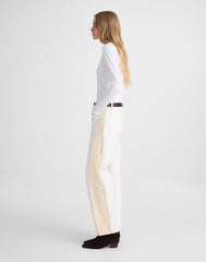 Pieced Barrel-Leg Jeans VINTAGE CANVAS