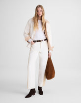 Pieced Barrel-Leg Jeans VINTAGE CANVAS