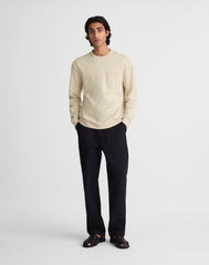 The Long-Sleeve Vintage Pocket Tee HEATHER OAT GREY