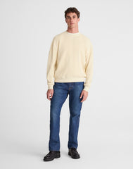 Waffle-Knit Sweatshirt ANTIQUE CREAM