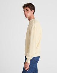 Waffle-Knit Sweatshirt ANTIQUE CREAM