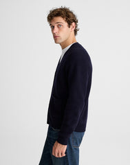 Cardigan in Heritage Merino Wool NAVY