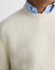 Crewneck Sweater in Yak-Alpaca Blend CREAM