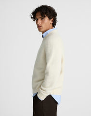 Crewneck Sweater in Yak-Alpaca Blend CREAM
