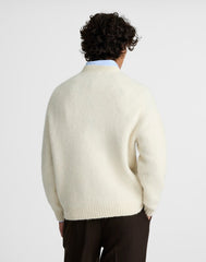 Crewneck Sweater in Yak-Alpaca Blend CREAM