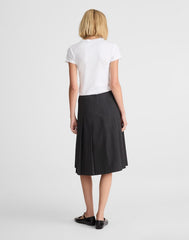 Pleated Midi Skirt DARK GREY