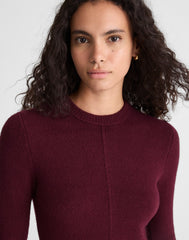 Sweater Mini Dress DARK POMEGRANATE