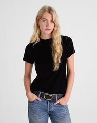 The Relaxed Tee in Velvet JET BLACK