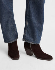 The Idris Side-Zip Ankle Boot COFFEE BEAN