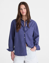 The Easy Shirt in Poplin PETROL NAVY