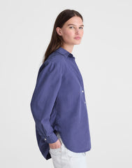 The Easy Shirt in Poplin PETROL NAVY