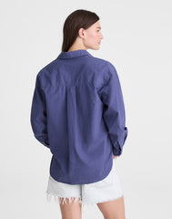 The Easy Shirt in Poplin PETROL NAVY