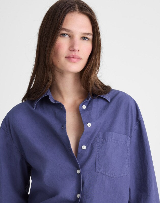 The Easy Shirt in Poplin PETROL NAVY