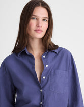 The Easy Shirt in Poplin PETROL NAVY