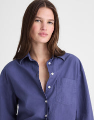 The Easy Shirt in Poplin PETROL NAVY