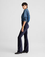 The Stretch Flare Pant in Velvet CLASSIC NAVY