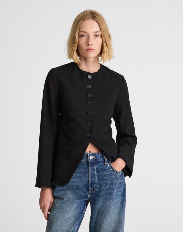 The Nolita Cutaway Blazer BLACK