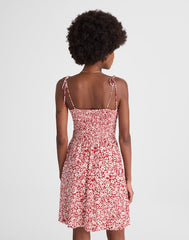 Tie Shoulder Mini Dress in Floral AMANDA FLORAL RED