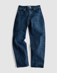 Plus Pieced Barrel-Leg Jeans in McKinney Wash MCKINNEY WASH