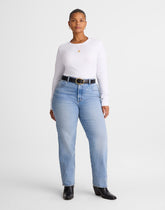 The Plus Longline Straight Jean RAEBROOK WASH
