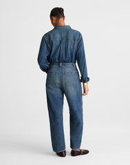 The Curvy Darted Utility Barrel-Leg Jean IRMO WASH