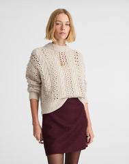 Mini Skirt in Tweed DARK POMEGRANATE