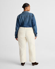 The Plus Darted Barrel-Leg Utility Pant in Corduroy VINTAGE CANVAS