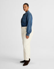 The Plus Darted Barrel-Leg Utility Pant in Corduroy VINTAGE CANVAS