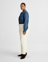 The Plus Darted Barrel-Leg Utility Pant in Corduroy VINTAGE CANVAS